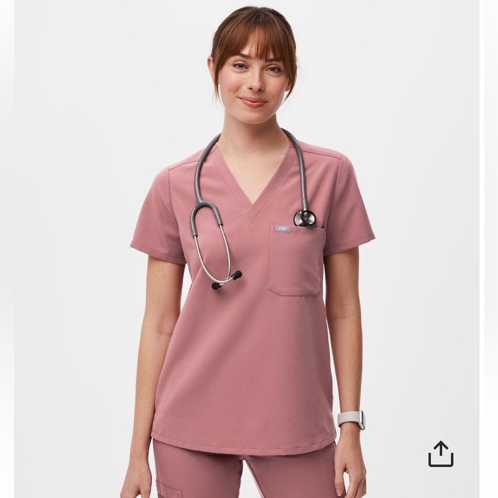 Figs Catarina One Pocket Scrub Top Size L